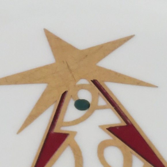 Set of 5 Pier 1 Christmas Tree 7.5” Dessert Salad Plate stylized holiday tree - Picture 8 of 9